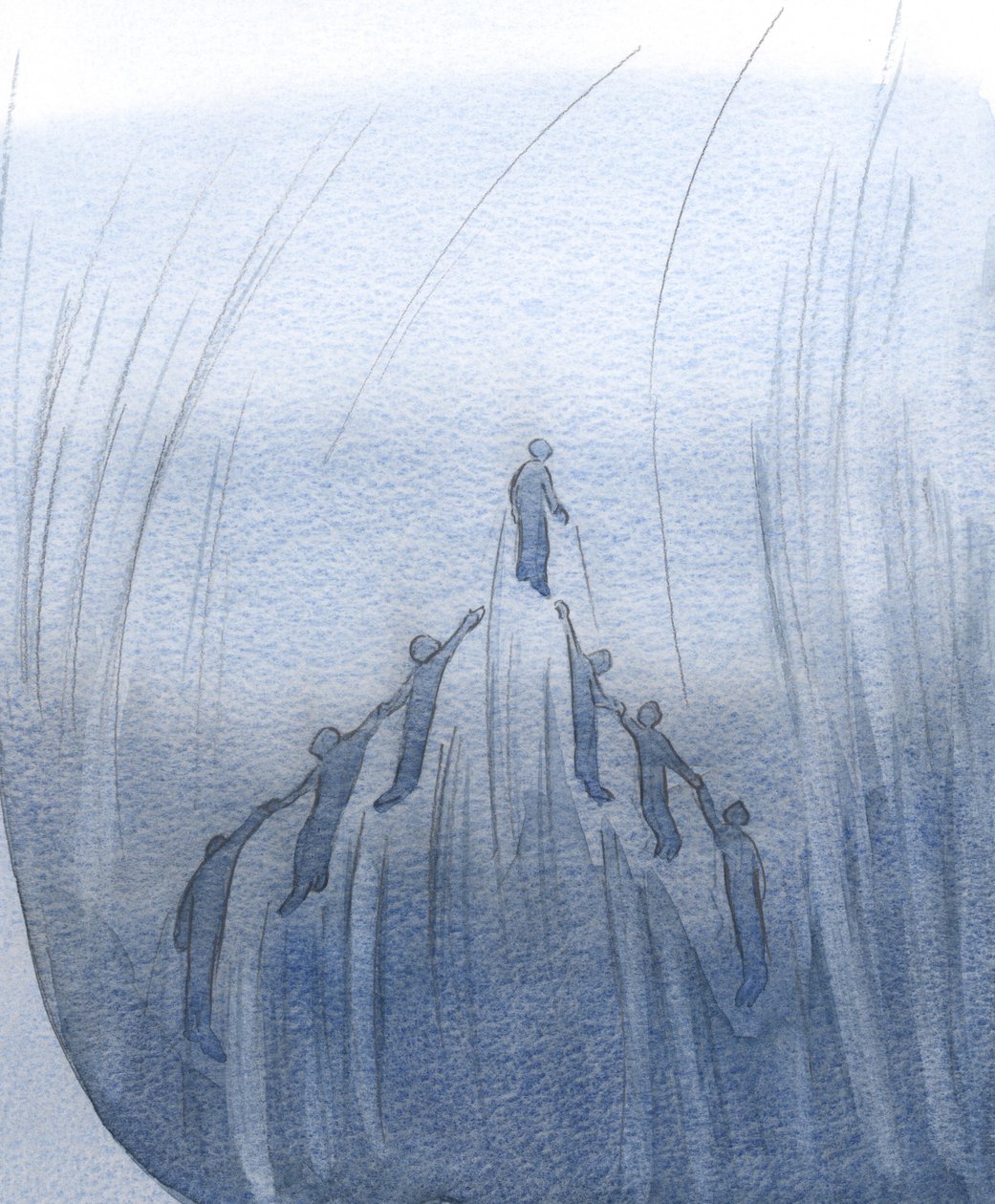 誰かのための私たちの祈りと私たちのための彼女の祈りによって、私たちはお互いを神の心の近くに持ち上げているのを見ました。、2001年（紙にw - c） 作： エリザベス・ワン