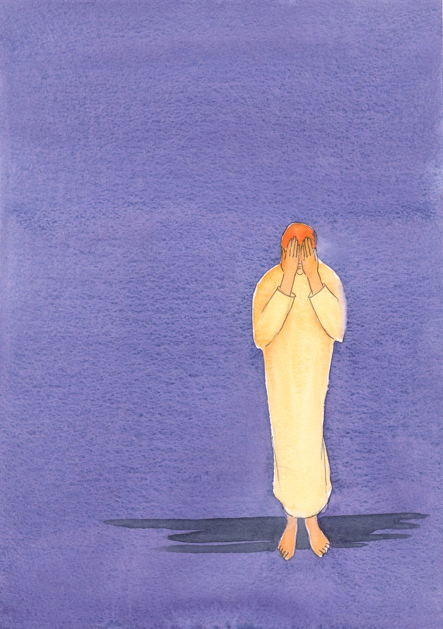 私たちが祈りの暗闇の中で頑張れば、神は最終的に私たちを神の光と知恵に導きます、2000年（紙にw - c） 作： エリザベス・ワン