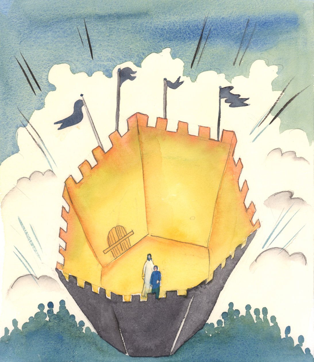 キリストの御名によって、キリストを信じ、キリストの御霊の力によって祈るなら、私たちを時々襲う思い、誘惑、悪霊、恐れを、私たちの魂の『外側』に留めておくことができる。 作： エリザベス・ワン