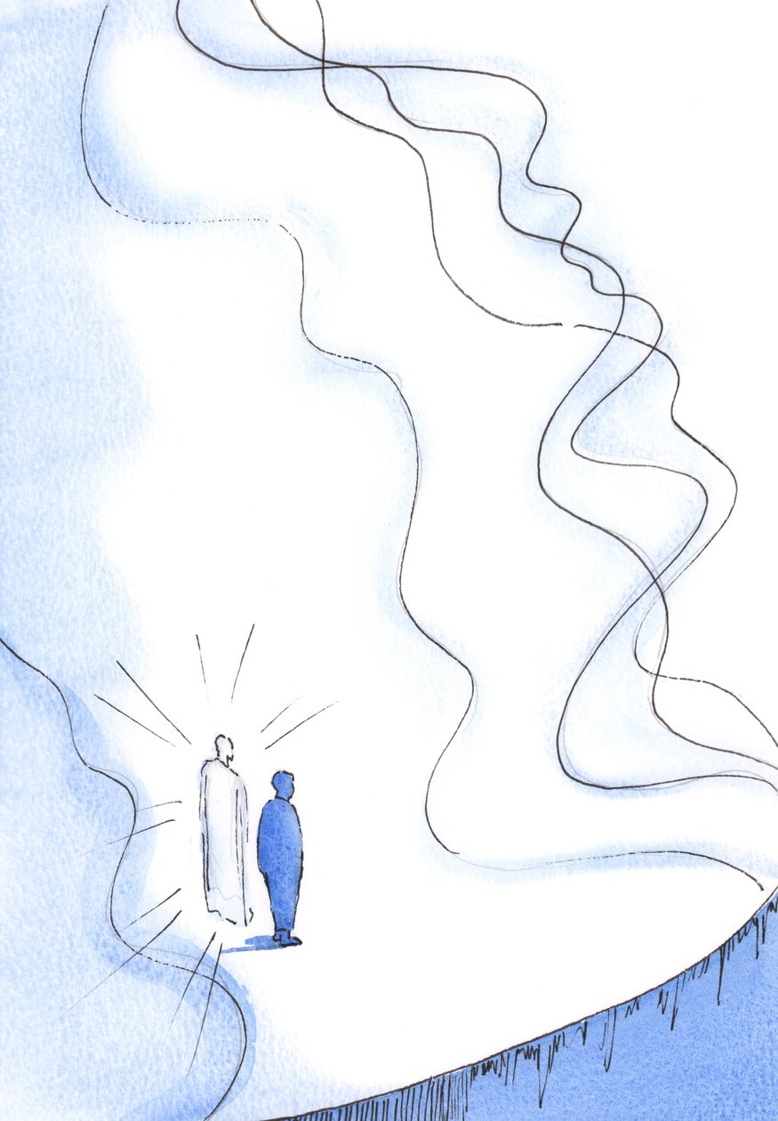 キリストを通してのみ、私たちは神の頭の圧倒的な純粋さと力に直面することができます、2002年（紙にw - c） 作： エリザベス・ワン