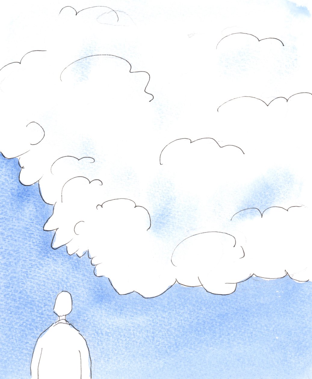 神のご計画やお考えを理解するために、私たちの視覚でそれを突き通すことはできないという点で、神性は不透明な雲のようなものである。 作： エリザベス・ワン