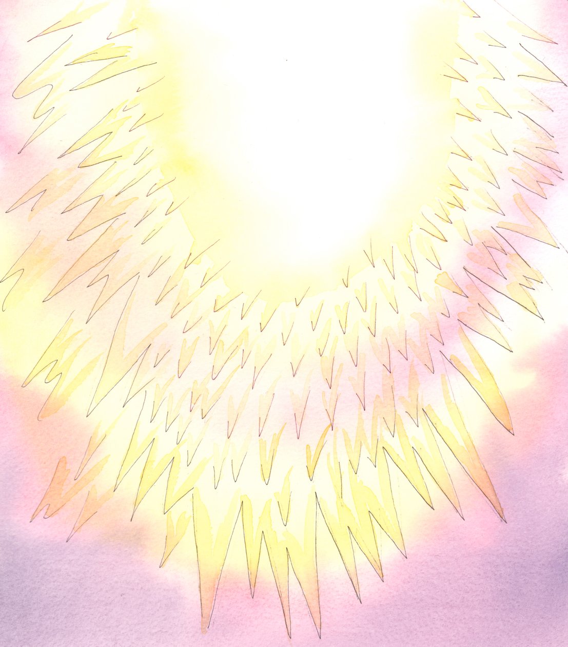 ゴッドヘッドはとても神聖で非効率的で栄光に満ちています、2004年（紙にw - c） 作： エリザベス・ワン