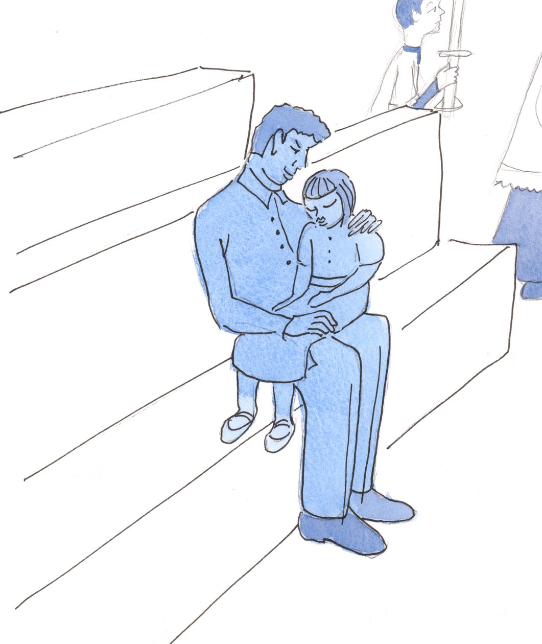 主は、私が疲れていて痛みを感じているときのミサでの気晴らしに、2004年のミサでの父親の膝の上で病気の子供だった場合よりも心配していません（紙にw - c） 作： エリザベス・ワン