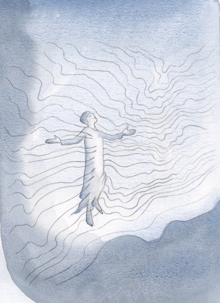 完全に神に身をゆだねる魂は、神の人生と他の人への喜びのチャネルになります、2000年（紙にw - c） 作： エリザベス・ワン