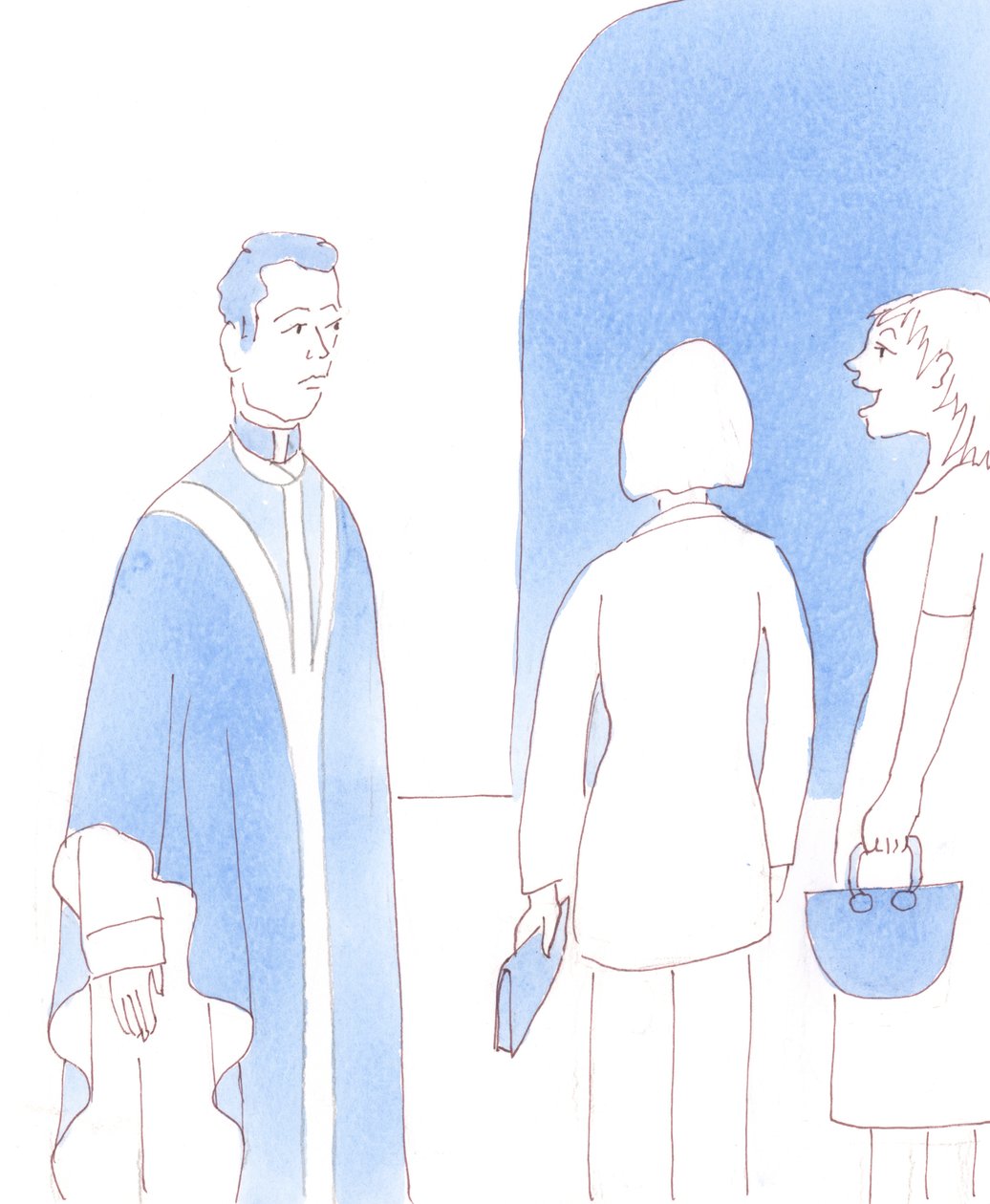 カトリック信者の中には、司祭が教義についてもっと学ぶことがいかに良いことかと言うと、それに同意する人もいる。 作： エリザベス・ワン