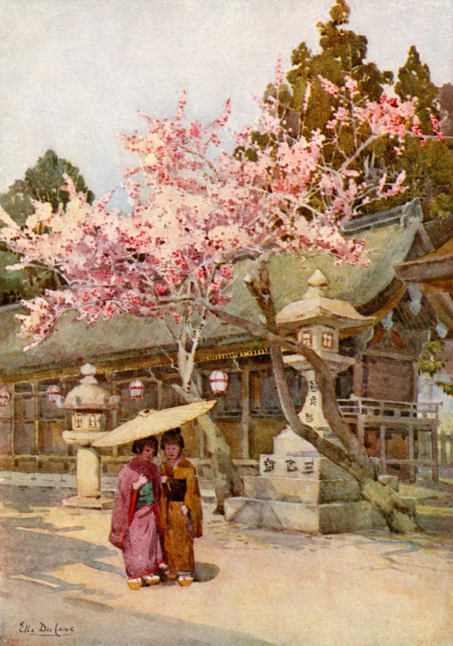 梅の花の時（カラーリトグラフ） 作： エラデュケイン