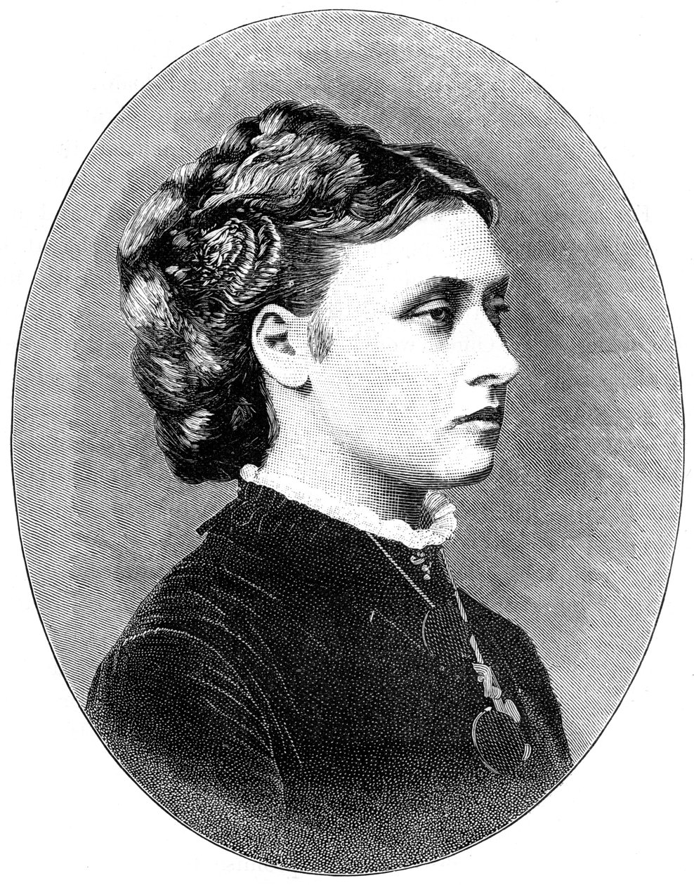 ルイーズ王女、アーガイル公爵夫人、ビクトリア女王の4番目の娘、1900年。 作： エリオットアンドフライ
