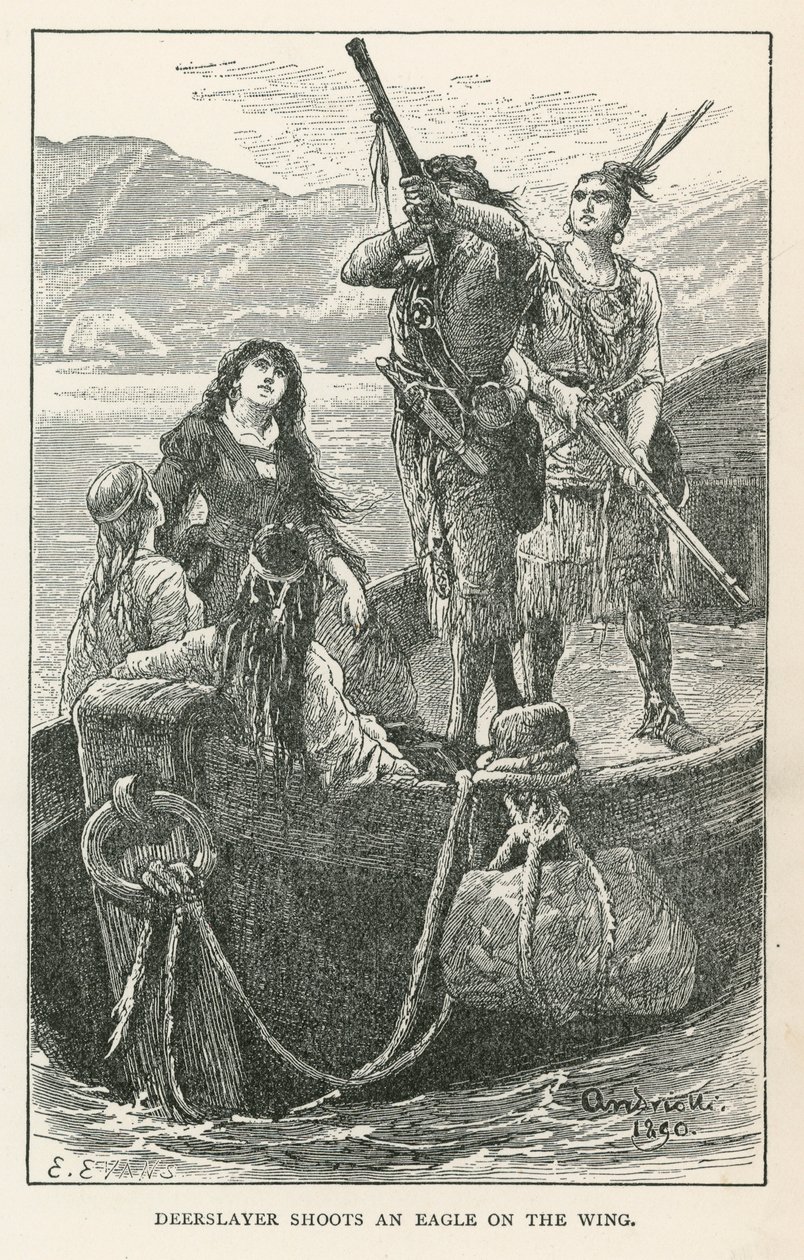 鹿殺しが翼の上の鷲を撃つ（エングレーヴィング） 作： エルビロ・マイケル・アンドリオリ