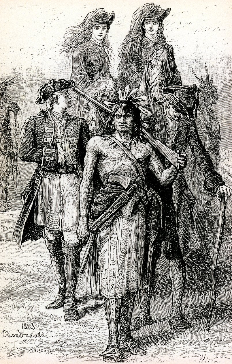 マンロー大佐の娘たちを率いるマグアとダンカン・ヘイワード少佐、デヴィッド・ラ・ガム 作： エルビロ・マイケル・アンドリオリ