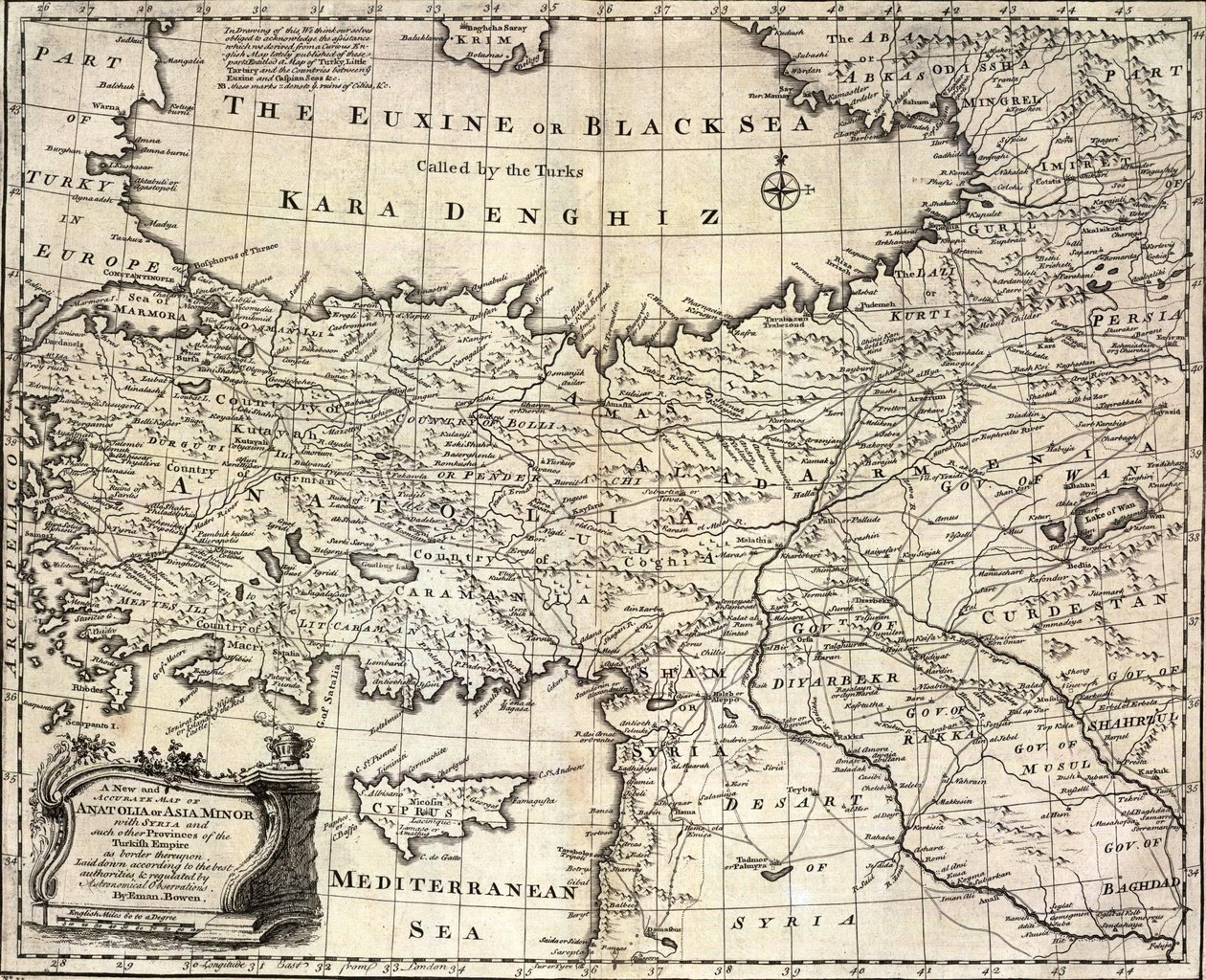 アナトリアまたは小アジアの、シリアとトルコ帝国のそのような他の州との国境として。 作： エマニュエル・ボウエン