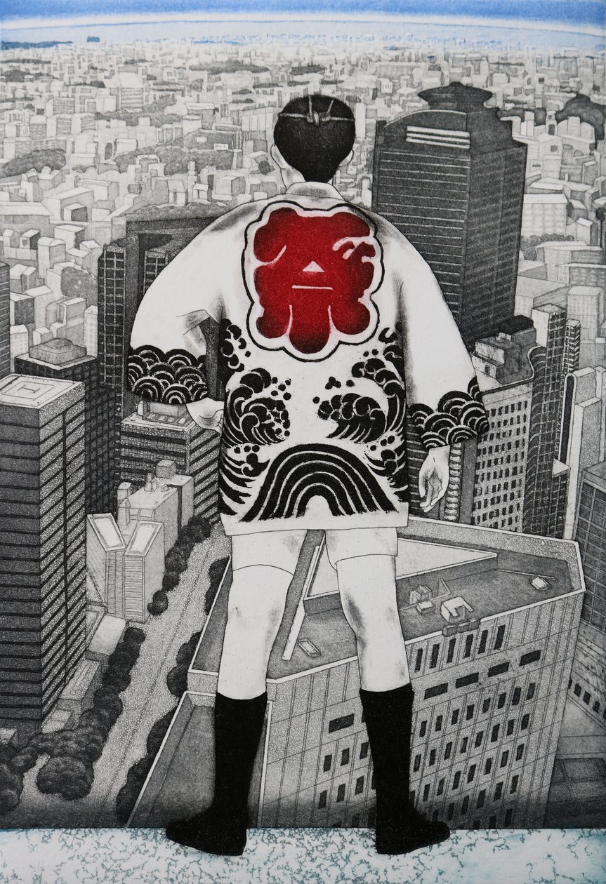 トップマン, 2007（エッチング） 作： 相田恵美子