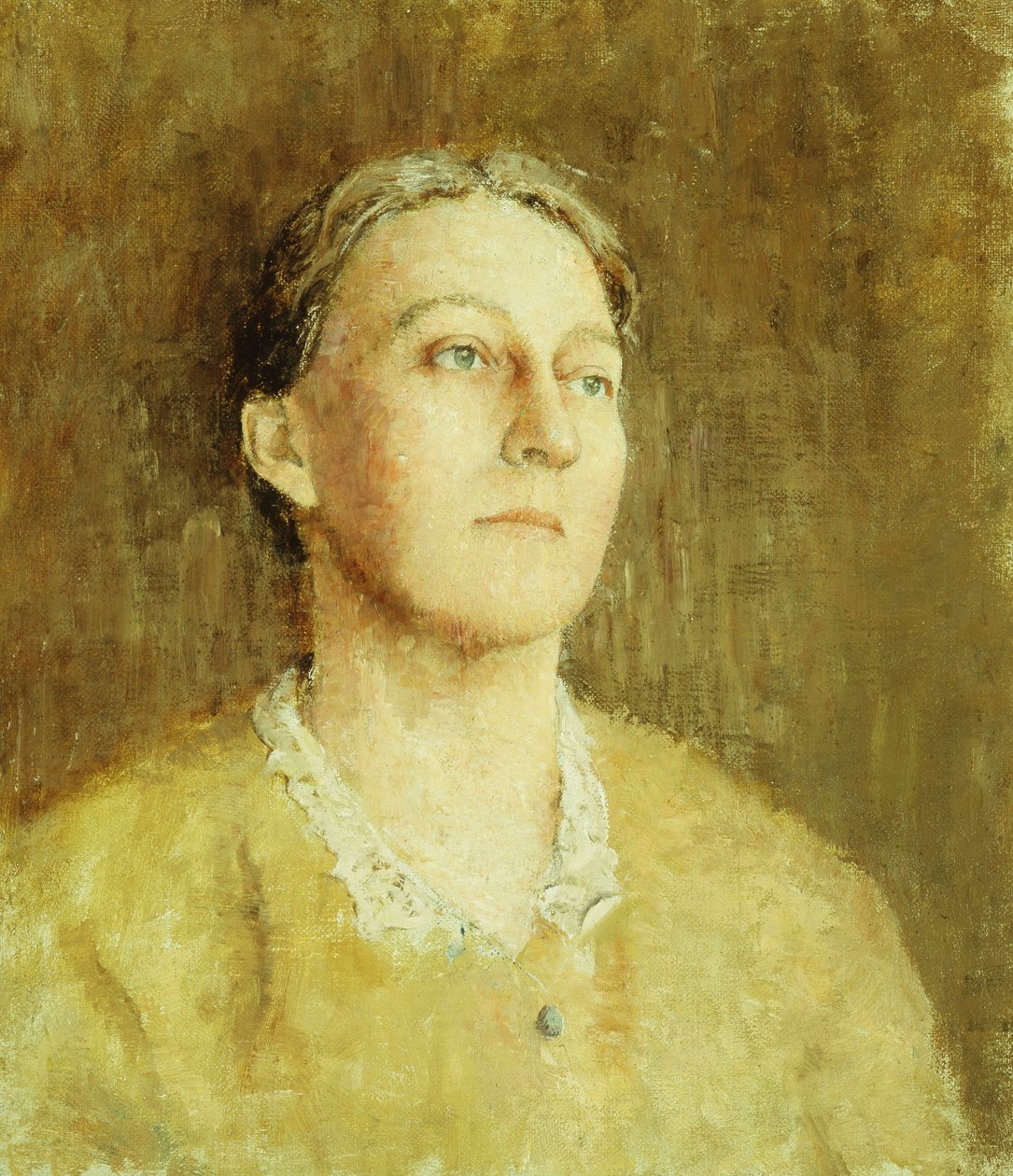 アーティストの妻の肖像画 作： エミル・カールセン