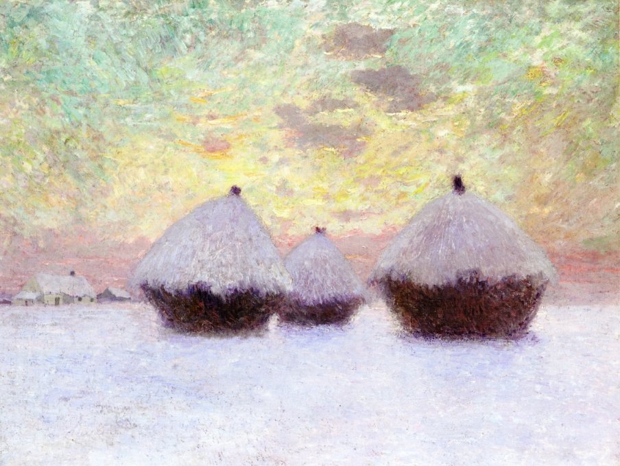 雪の中の干し草 作： エミール・クラウス