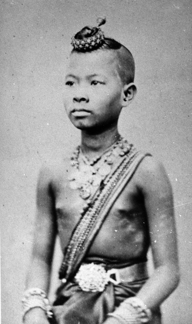 ベトナム人またはカンボジアの少年、1870年代頃 作： エミール・グセル