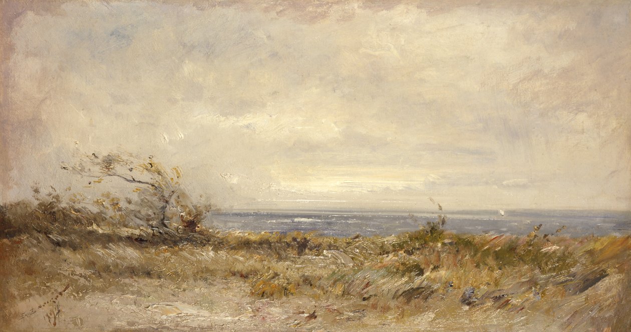 ブルターニュの風景、1897年 作： エミール・ノイロ