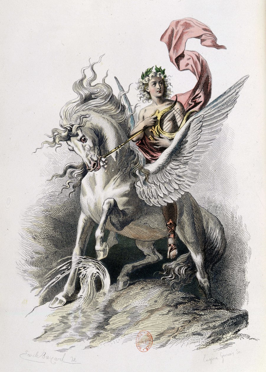 ニコラ・ボワローの作品におけるポエティック・アート。イラストE.バイヤール。Paris 1873, Laplace Sanchez and Cie éditeurs (carving) 作： エミール・アントワーヌ・バヤール