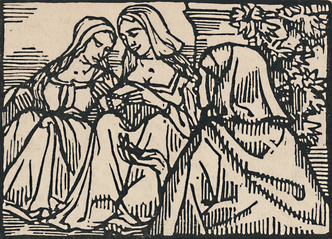 Villons Ballade Des Femmes De Paris、1919年のイラスト 作： エミール・バーナード