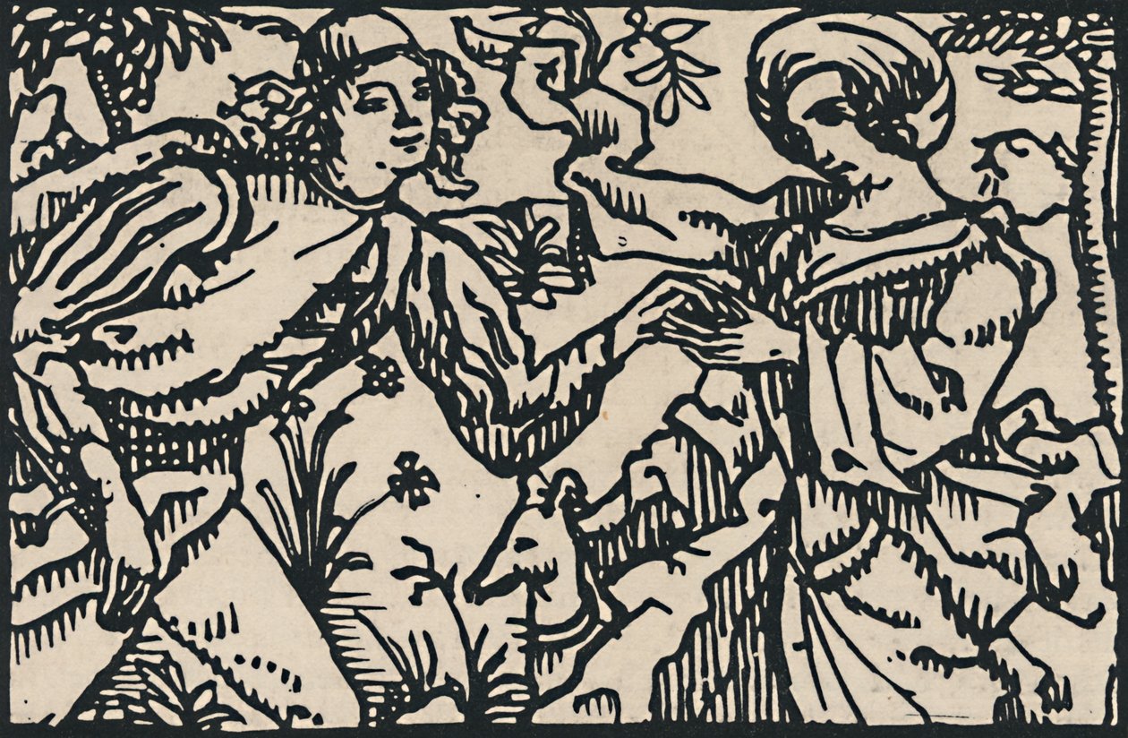 Villons Petit Testament、1919年のイラスト 作： エミール・バーナード