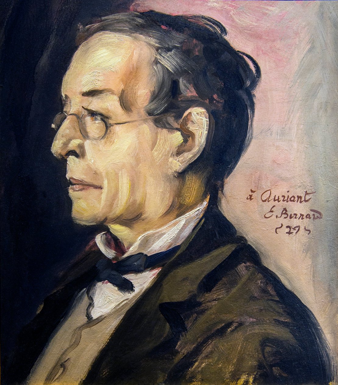 Paul Leautaud（1872-1956）作家・コラムニストの肖像。エミール・ベルナール（1868-1941）の絵画 - 厚紙に油彩 H: 48 cm, L: 41 cm - アヴィニョン、カルヴェ美術館 作： エミール・バーナード
