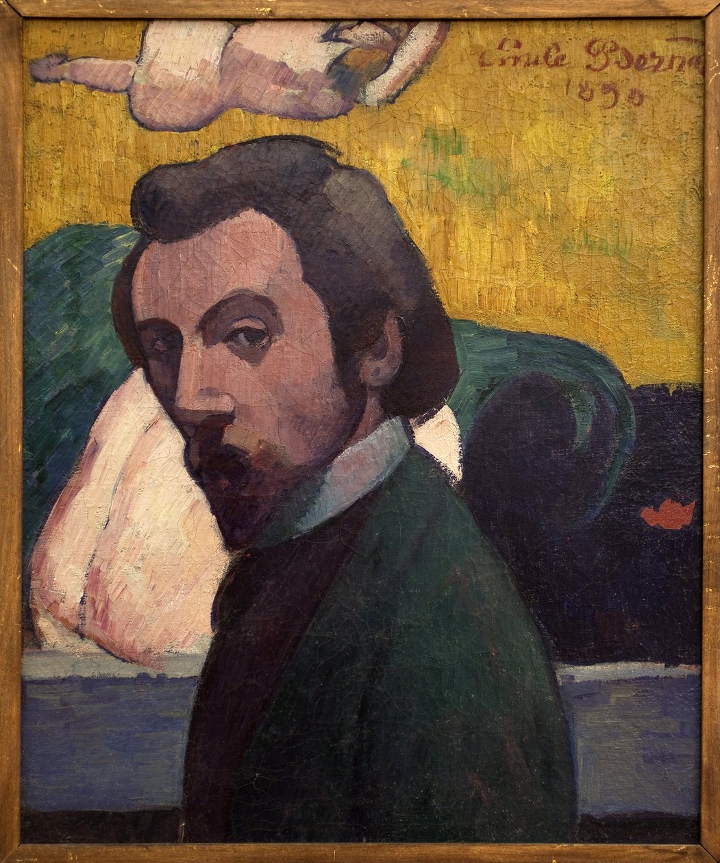 自画像。エミール・ベルナール（1868-1941）による絵画。油彩・キャンバス 作： エミール・バーナード