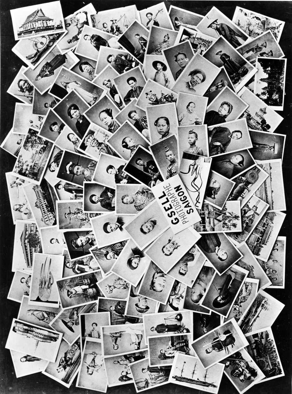 グセル写真スタジオの広告、サイゴン、1860年代頃 作： エミール・グセル