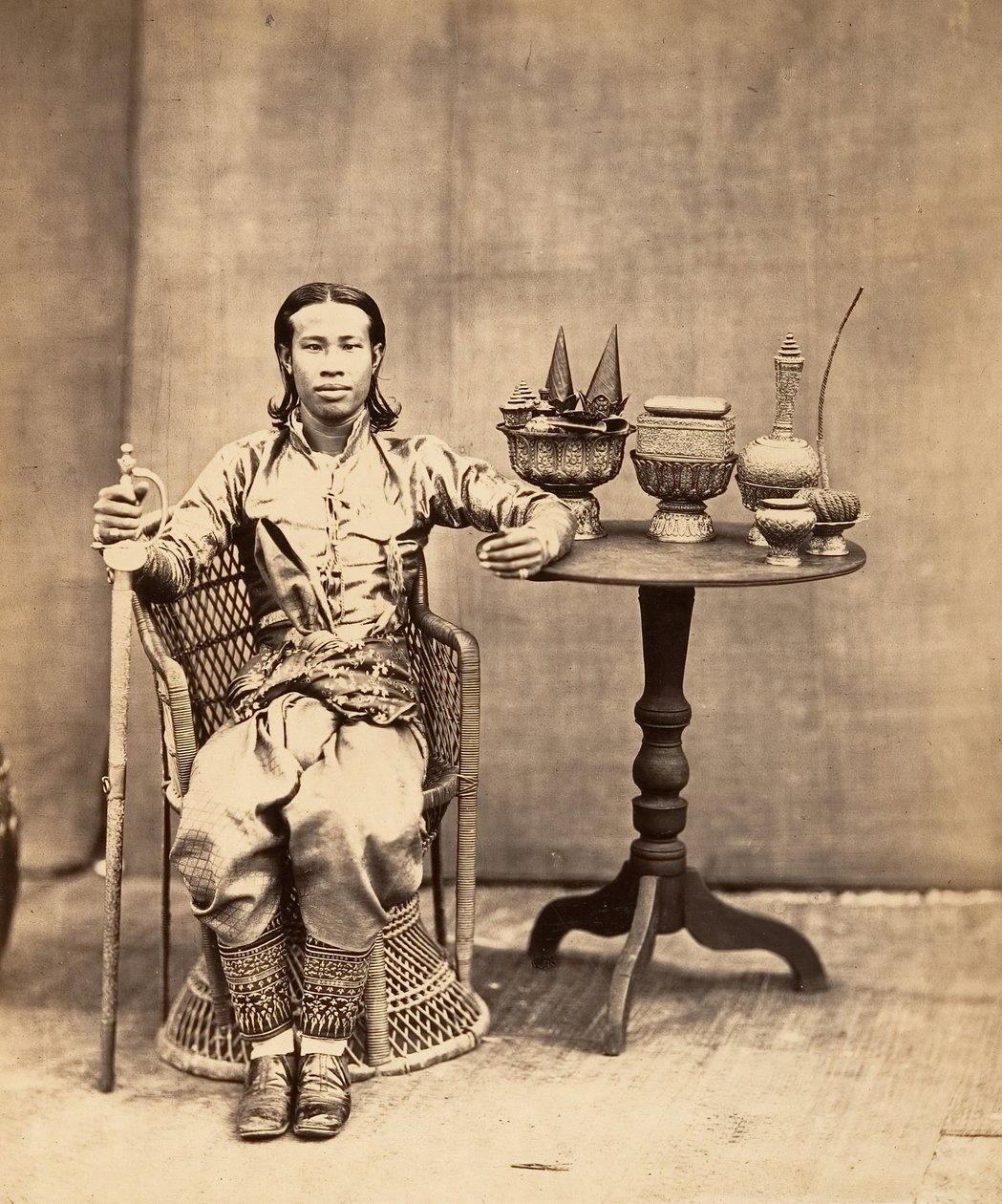 Phra-Kéo-Pha、国王の兄弟、1866 年。 作： エミール・グセル