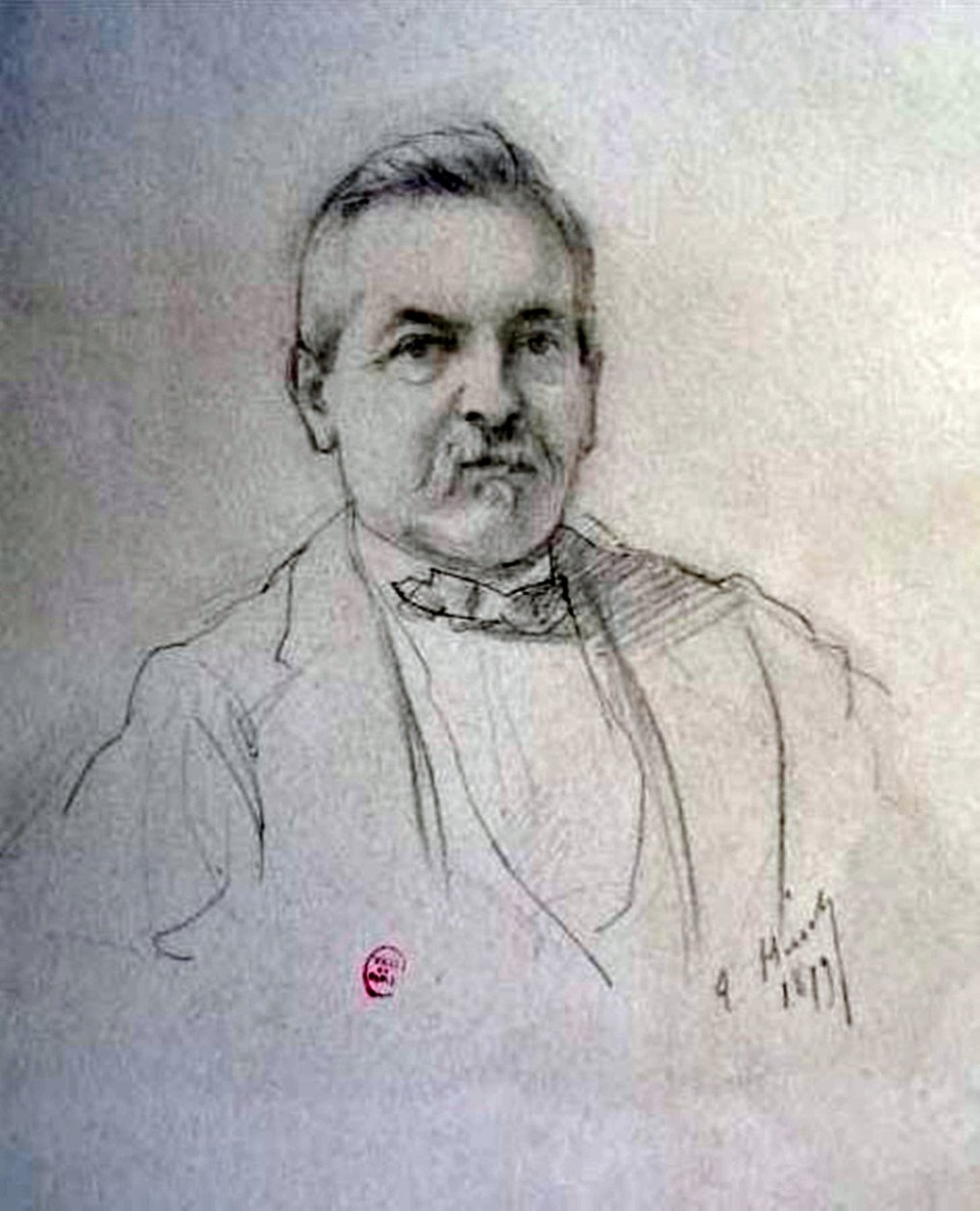 フェリックス・ロゲ（1823-1888） (A05) 作： エミール・ハーシュ