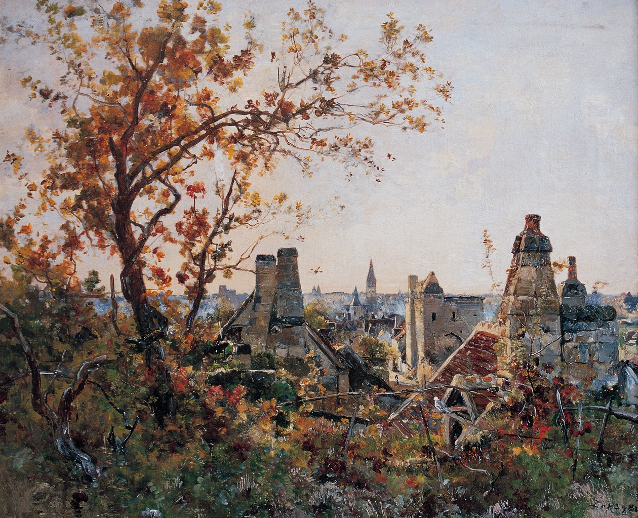 ボーリュー・レ・ロッシュ、1886年10月（絵画） 作： エマニュエル・ランシエ
