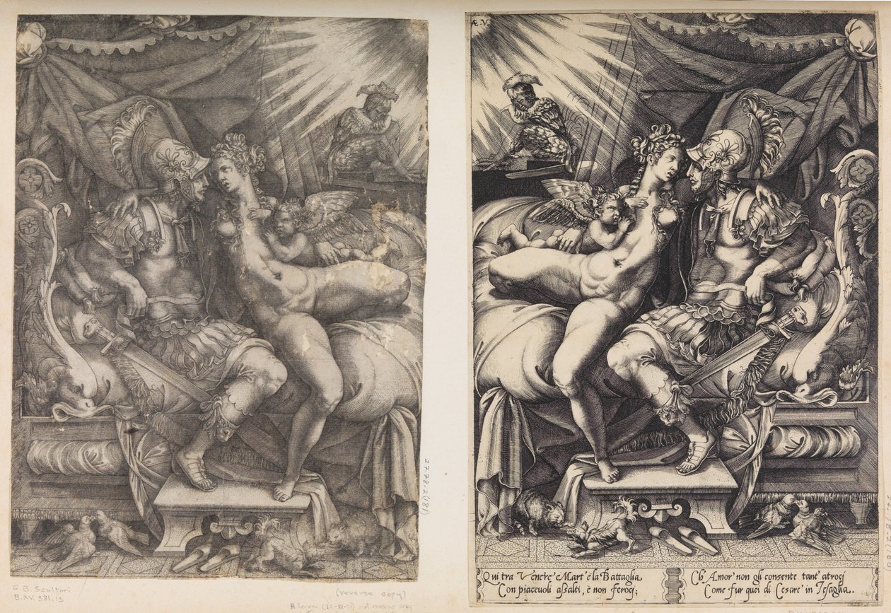 火星と金星、1543年。 作： エネア・ビコ