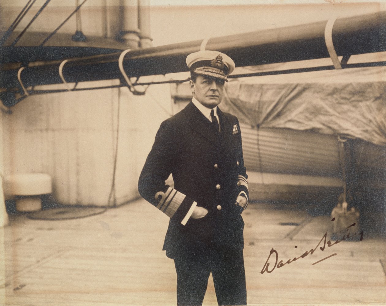 艦隊の提督デビッド・ビーティ（セピア写真） 作： 英語の写真家