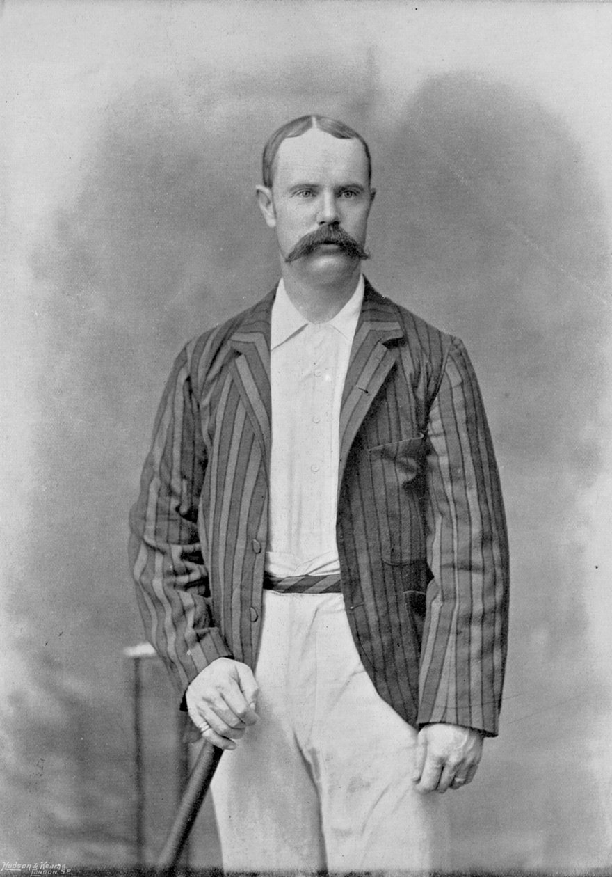 有名なクリケット選手とクリケット競技場からのAlick Bannerman、ハドソンとカーンズから出版、1895 作： 英語の写真家