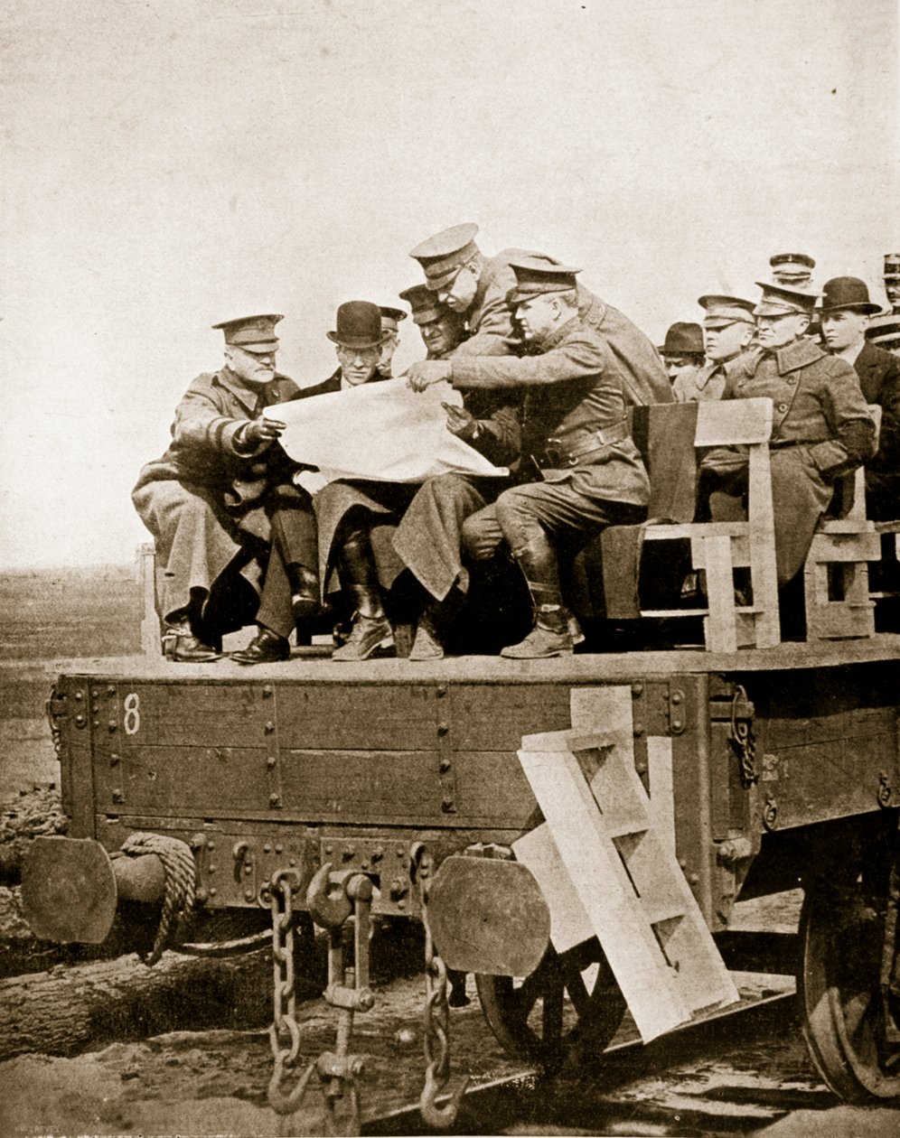 フランスのアメリカ人、1918年（セピア写真） 作： 英語の写真家