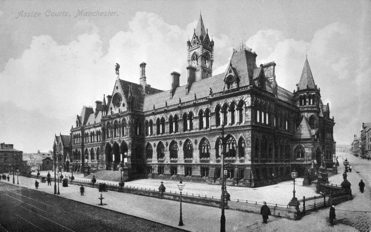 Assize Courts、マンチェスター、1910年頃 作： 英語の写真家