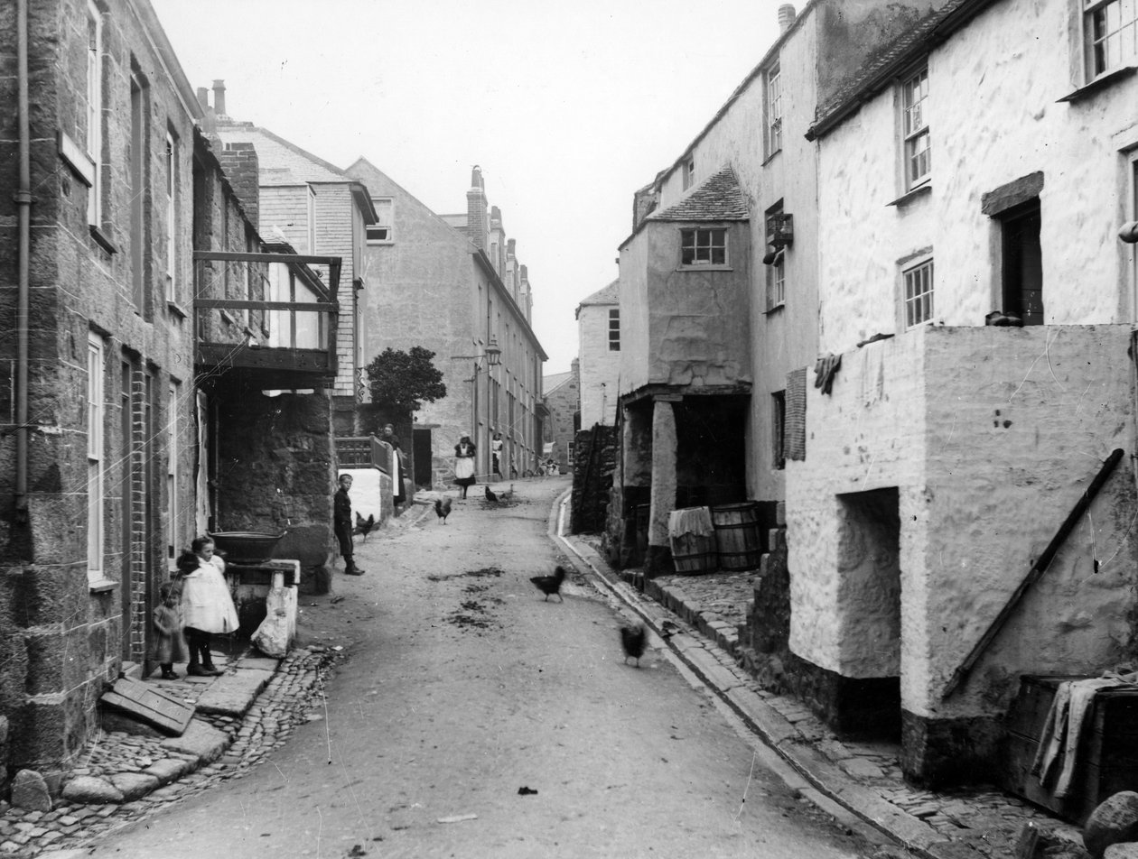 バックロードイースト、セントアイブス、c.1880-99 作： 英語の写真家