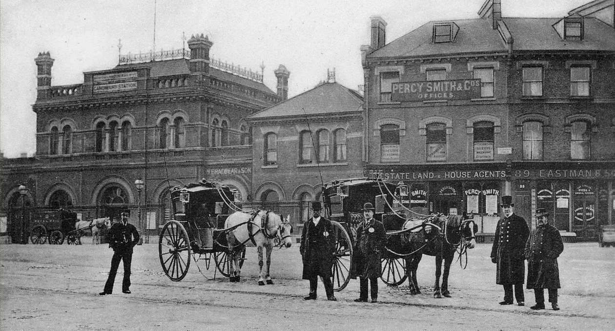 キャノンベリー駅、イズリントン、1905年頃 作： 英語の写真家