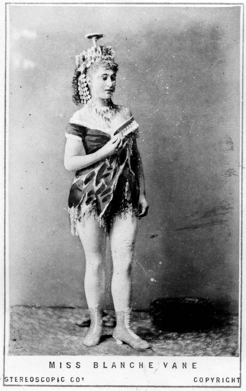 ミスブランシュベーンの名刺、1855年頃（アルブメンプリント） 作： 英語の写真家