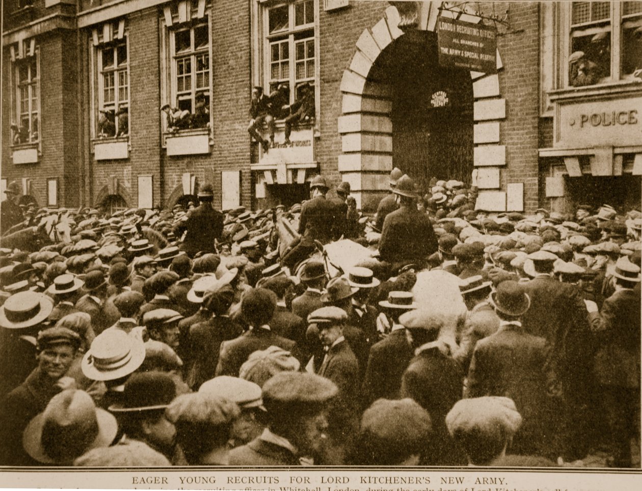 ロード・キッチナーズ新軍のための熱心な若い新兵、1914-19 作： 英語の写真家