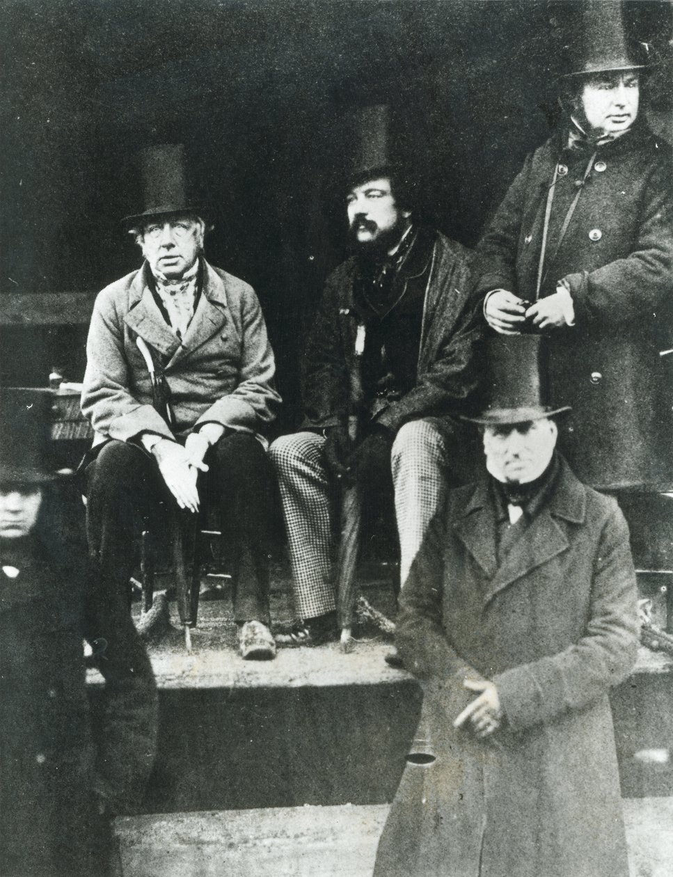 LtoR、Lord Paget、Lord Carlisle、Isambard Kingdom Brunel（1806-59）から 作： 英語の写真家