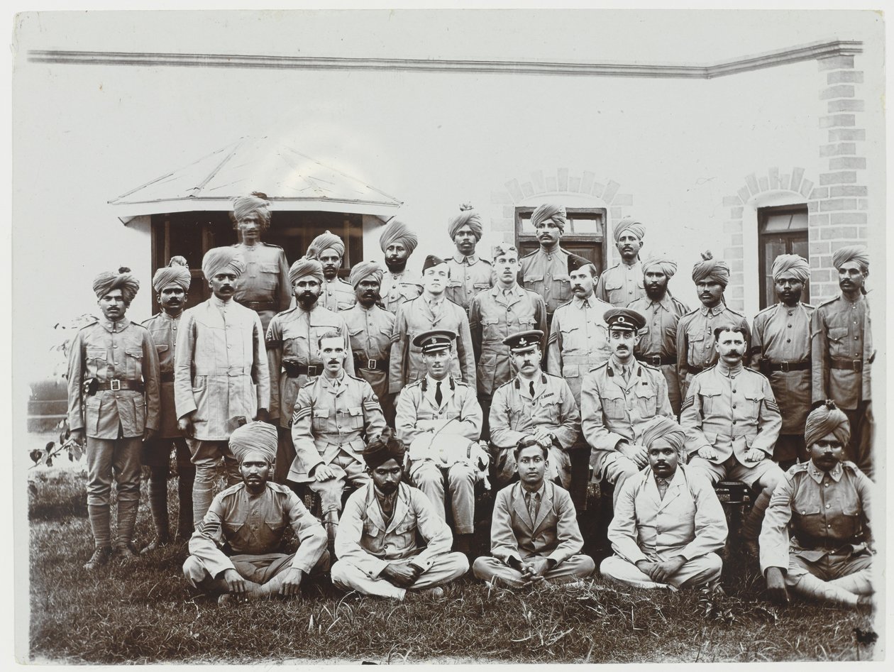 兵士のグループ、1914-15 作： 英語の写真家