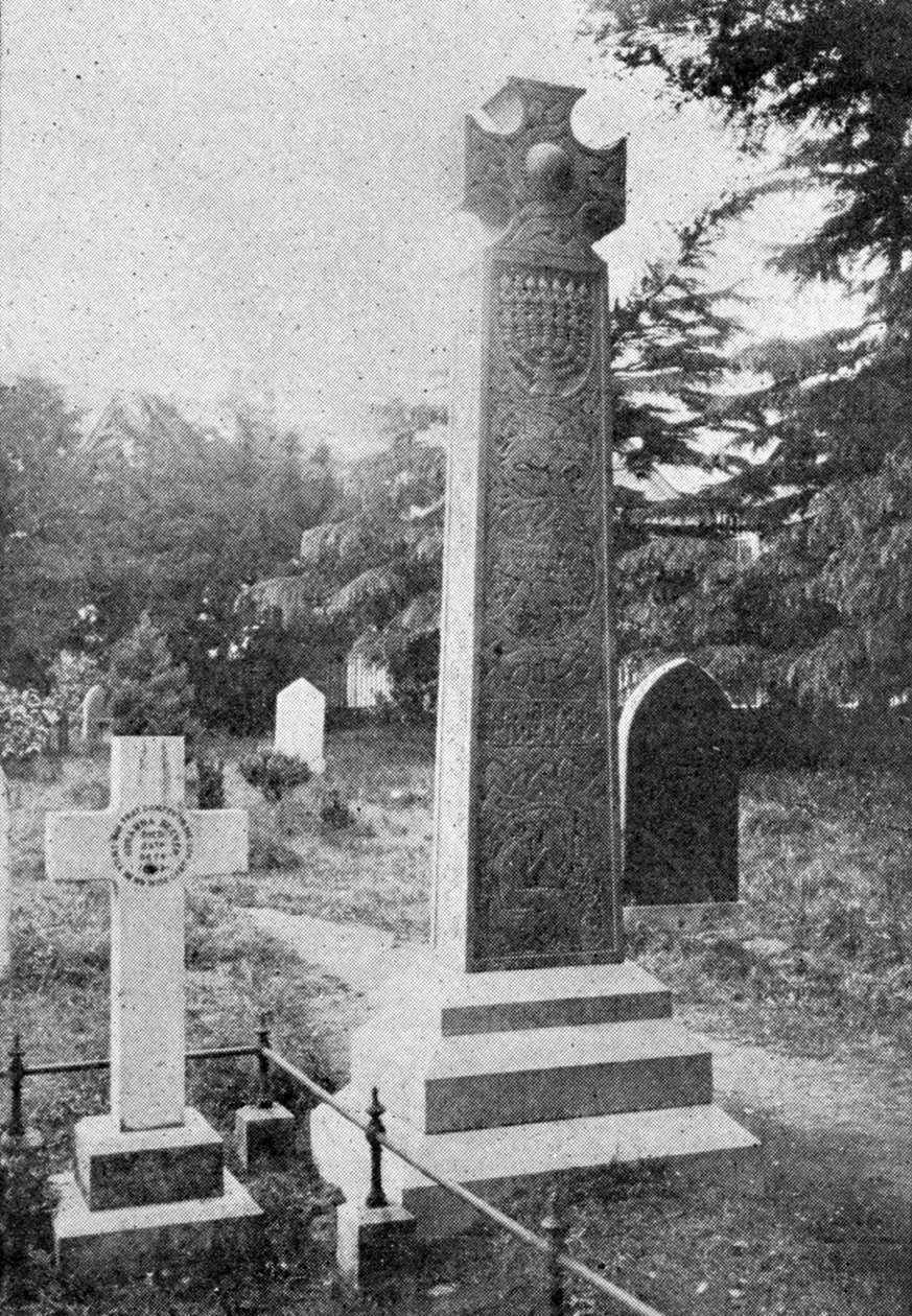 ジョンラスキンズグレイヴのメモリアルクロス、キングのイラスト、1901年6月1日 作： 英語の写真家
