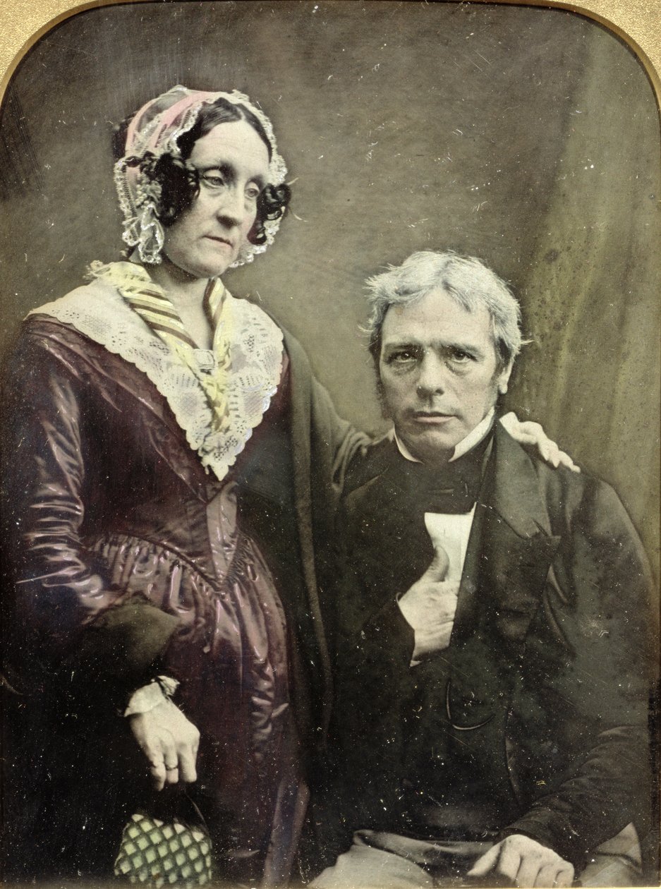 マイケルとサラのファラデー、1840年代から50年代（ダゲレオタイプ） 作： 英語の写真家
