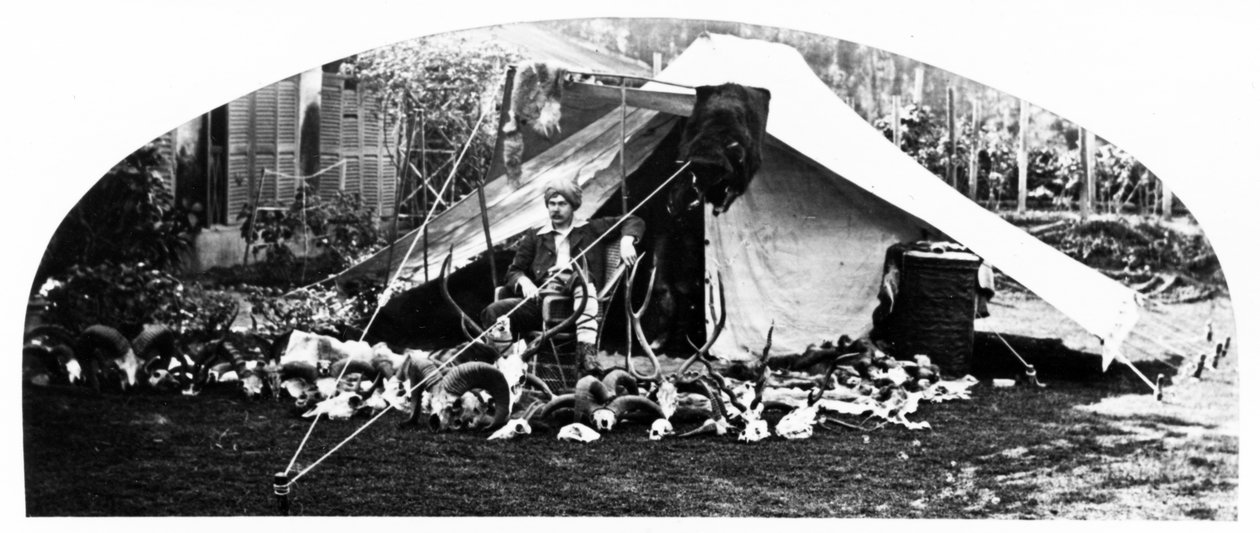 私のインドのトロフィー、1870年代頃 作： 英語の写真家