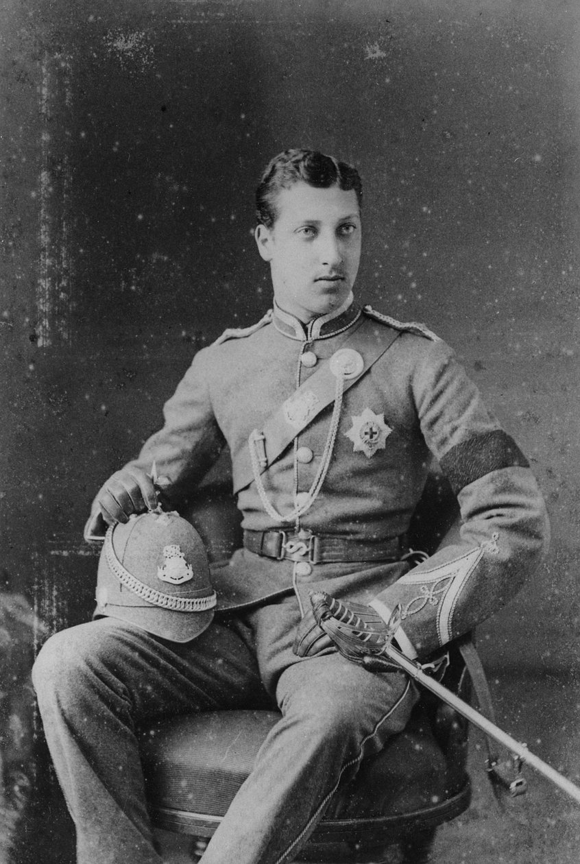 1885年、クラレンス公爵とエイボンデール公、アルバートビクター王子 作： 英語の写真家