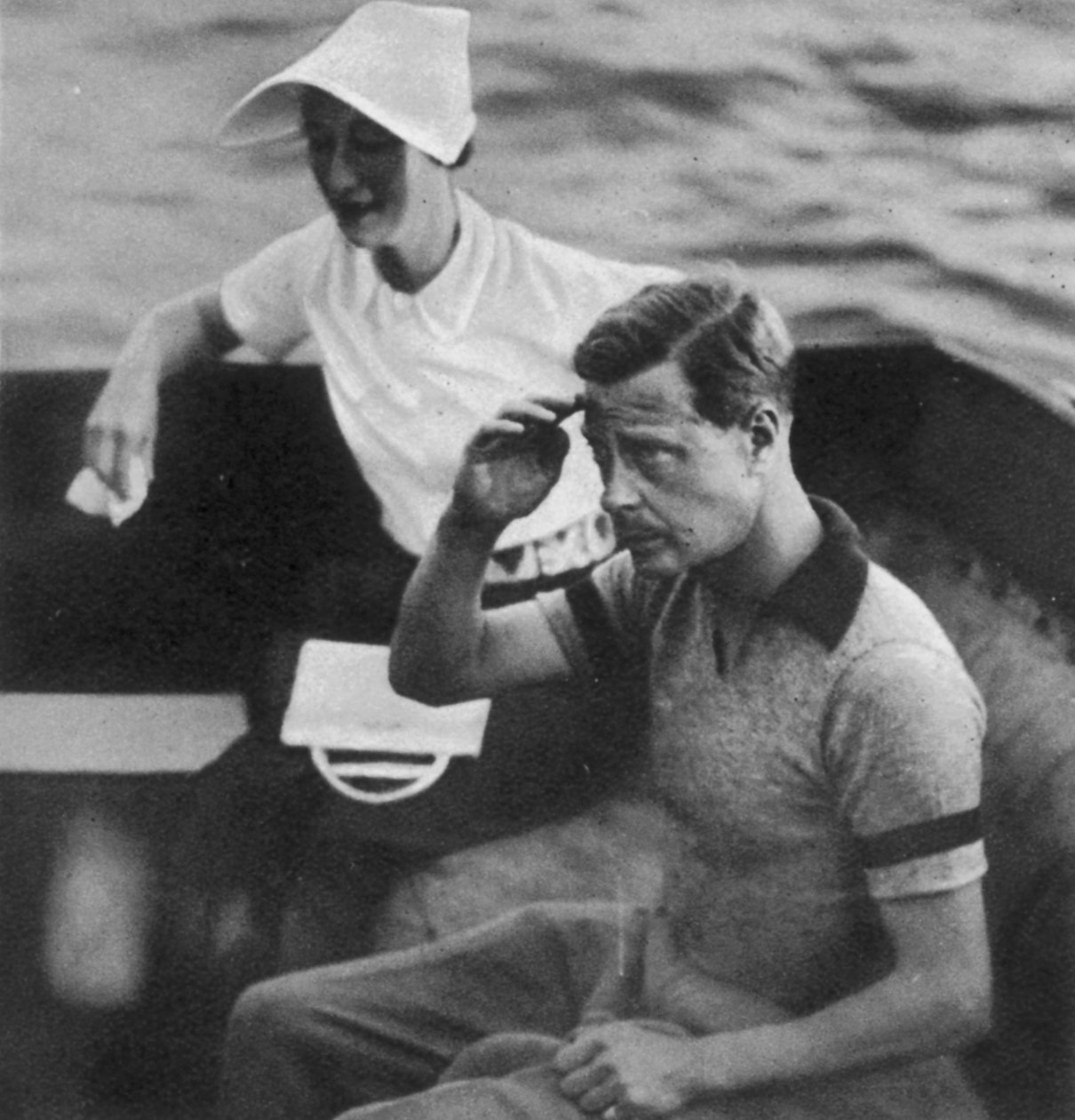 1936年のロイヤルクルーズ中のエドワード王子とウォリスウォーフィールドシンプソン 作： 英語の写真家