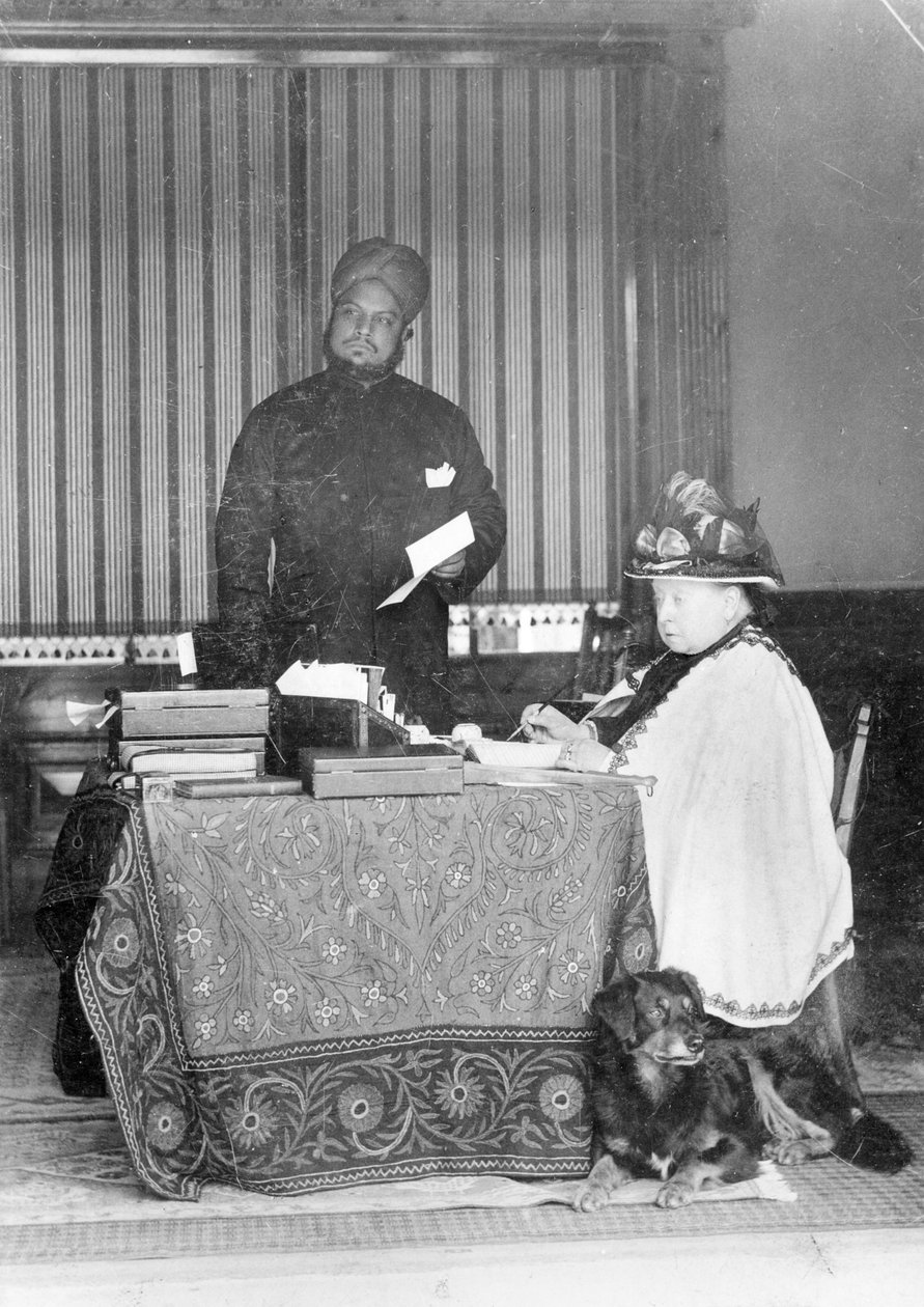 ビクトリア女王、インド皇后、アブドゥルカリムザマンシー、1894年頃 作： 英語の写真家