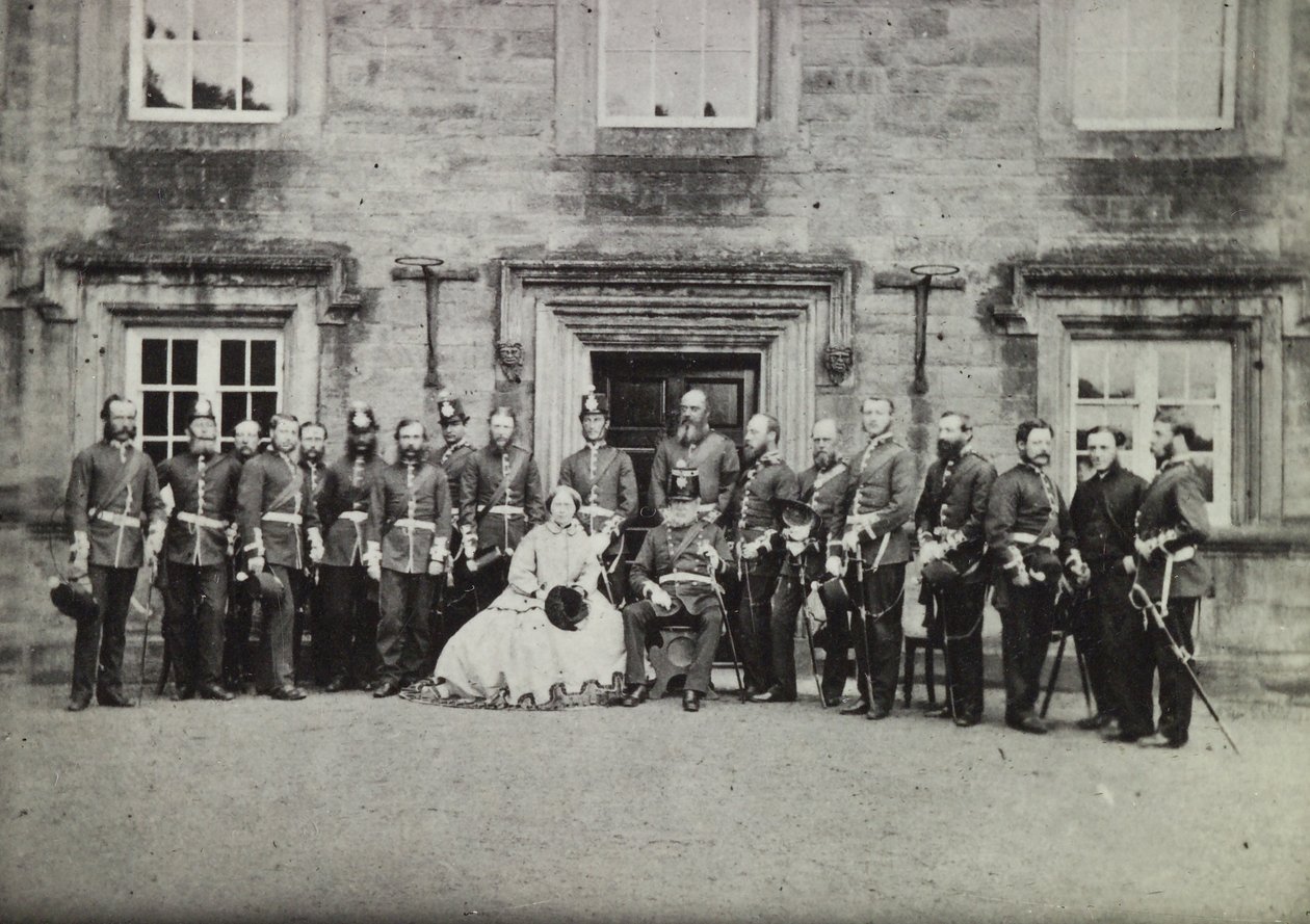 ビクトリア女王と陸軍将校、フィリップSニュートン大佐のコレクション、1860年 作： 英語の写真家