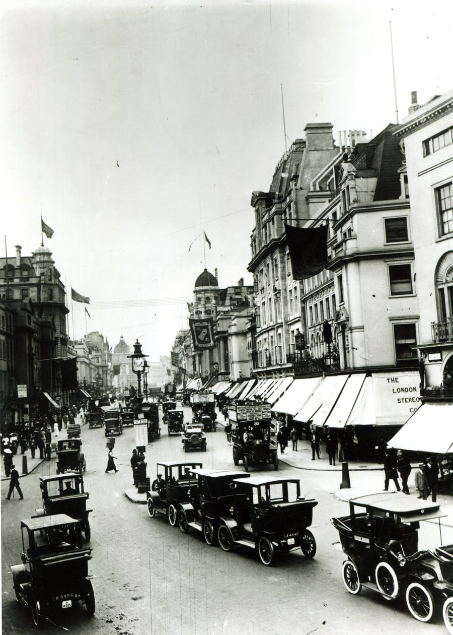 リージェントストリート、1910年代 作： 英語の写真家