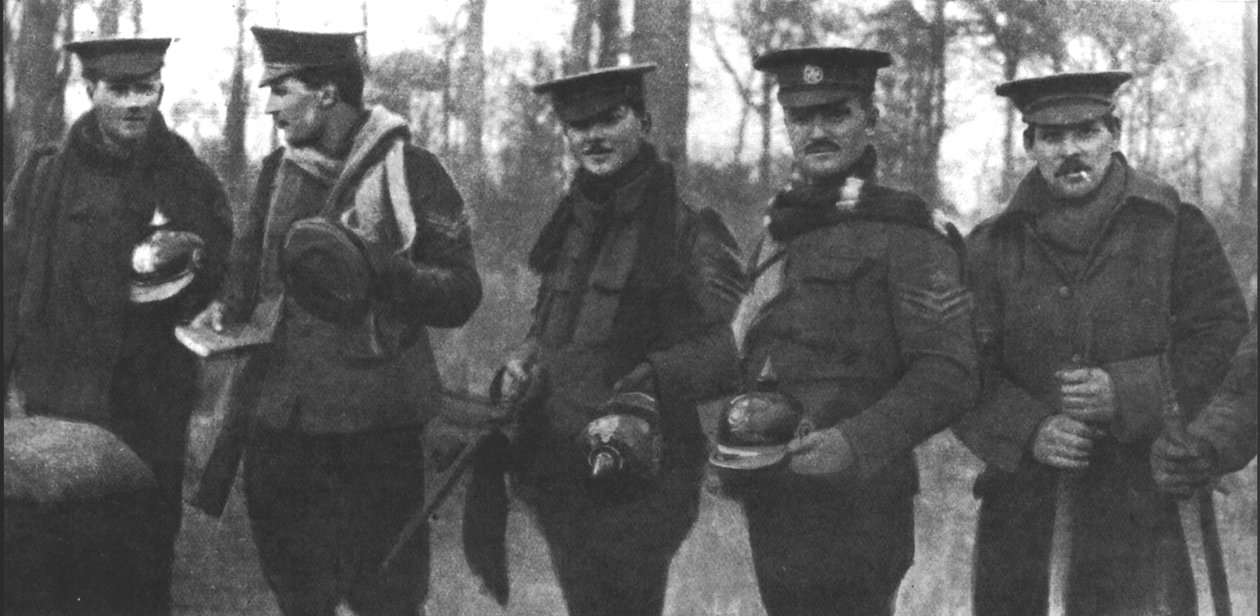 1915年に出版された1914年のクリスマスの休戦 作： 英語の写真家