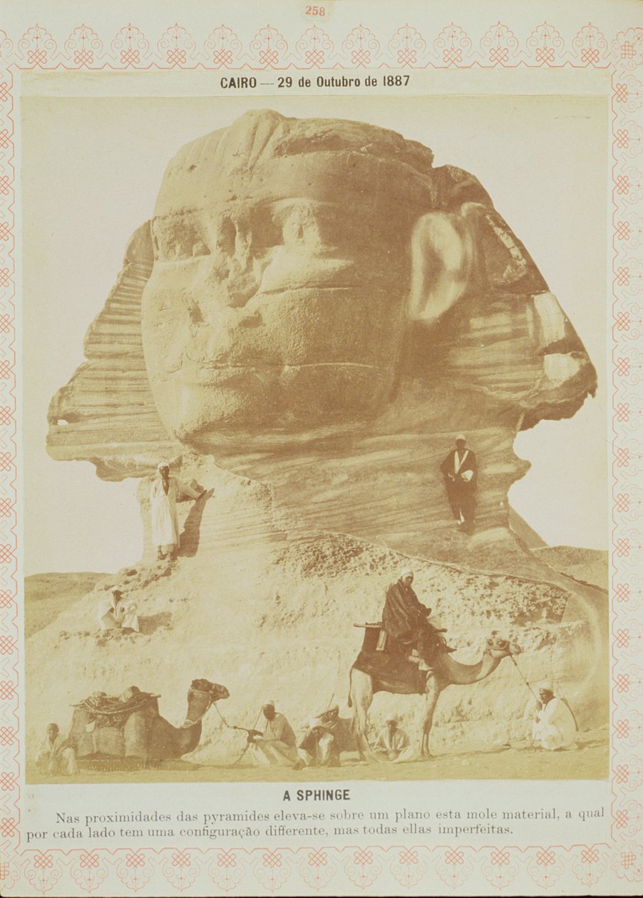 スフィンクス、エジプト、1887年（アルブメンプリント） 作： 英語の写真家