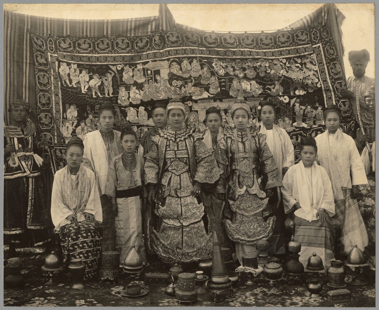 劇団、ビルマ、1910年頃 作： 英語の写真家